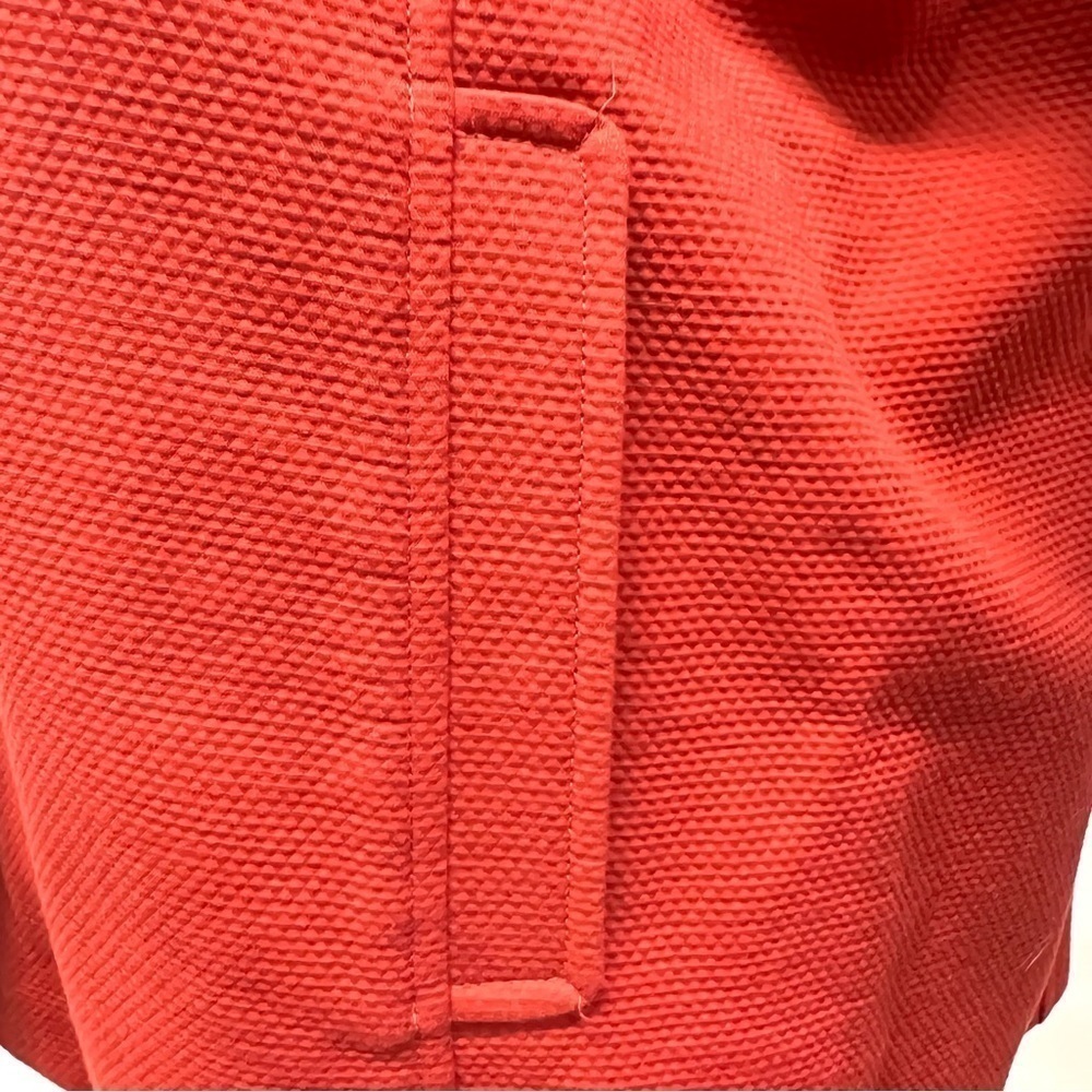 Eileen Fisher Cotton Blend Stand Collar Button Front Textured Blazer Women Large - Picture 8 of 12